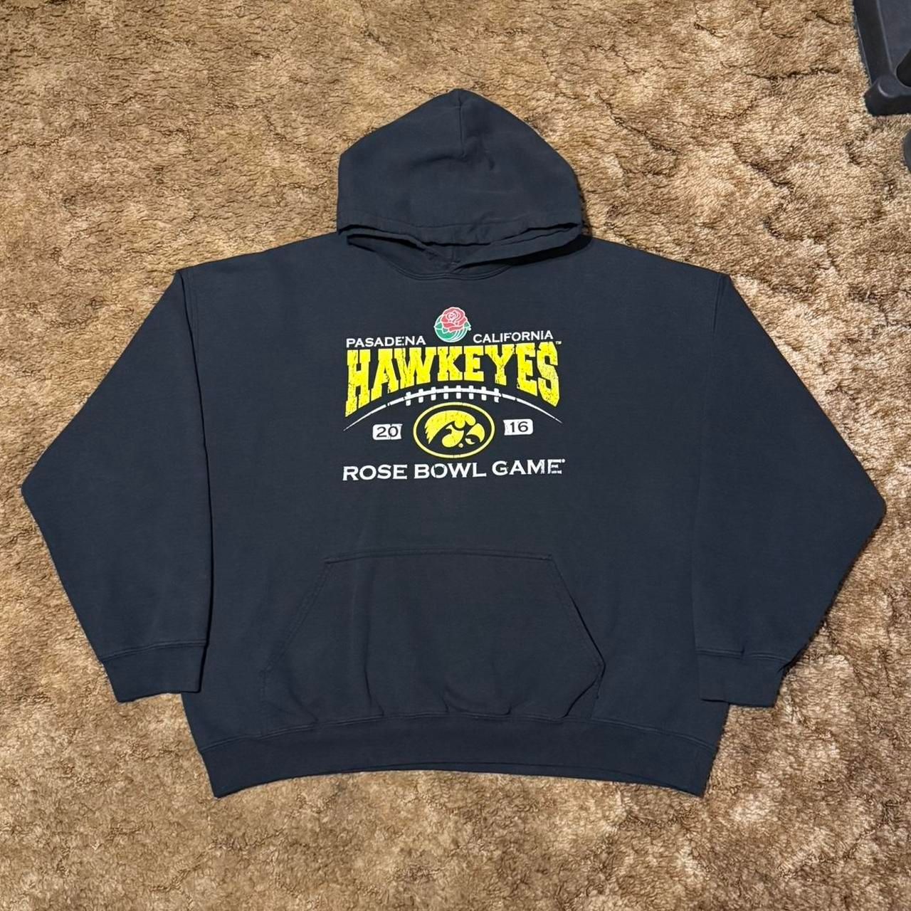 Iowa Hawkeyes 2016 Rose Bowl College Football Hoodie Black Xxlarge